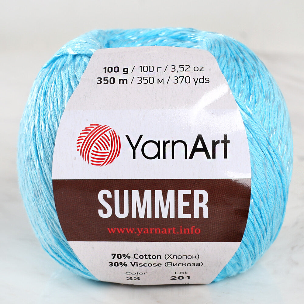 Yarnart Summer Mavi El Örgü İpi - 33